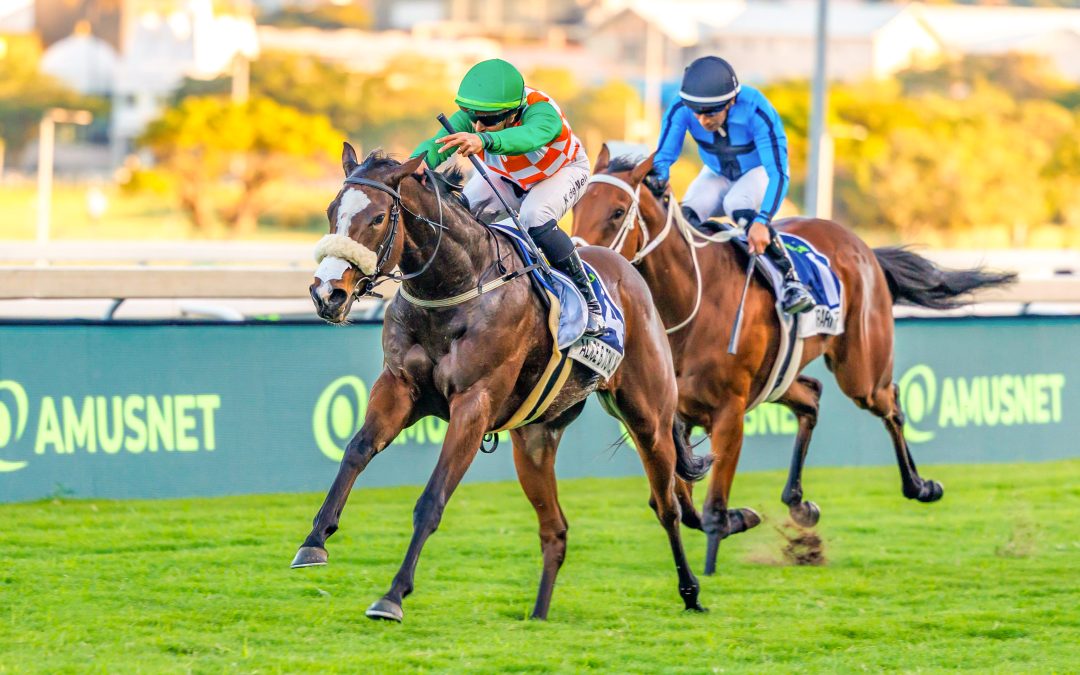 AMUSNET DEVON AIR STAKES (Listed) over 1400m at Greyville – won by ALICE B TOKLAS